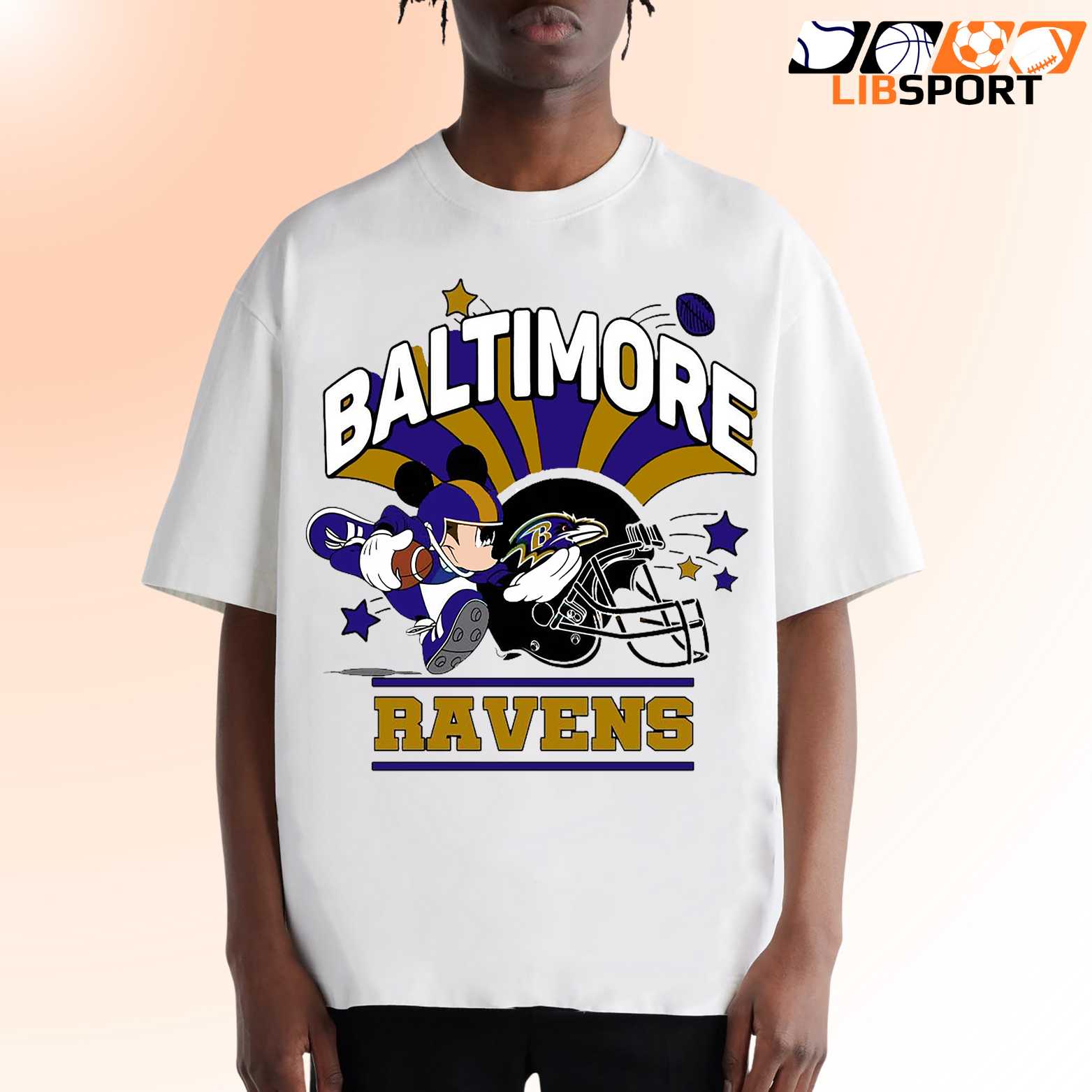 Mickey Mouse Baltimore Ravens T Shirt, Unisex T-Shirt, Nfl Fan Shirt